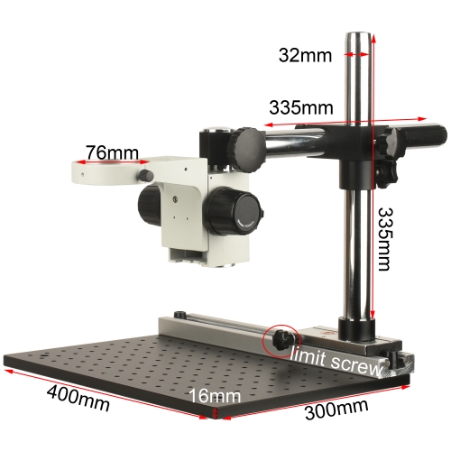 KOPPACE Microscope optical platform universal bracket,Lens Frame 76mm,Slider travel:230mm