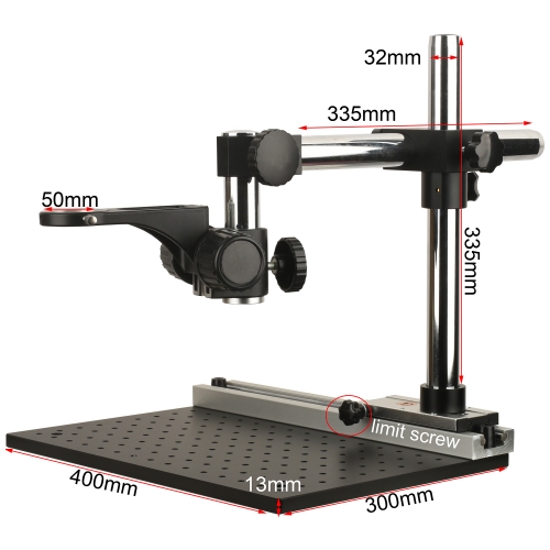 KOPPACE Microscope optical platform universal bracket,Lens Frame 50mm,Slider travel:230mm