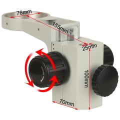 KOPPACE 显微镜调焦支架 中心距离155mm 立柱孔径25mm 镜头框直径76mm