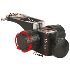 KOPPACE 显微镜聚焦支架 50mm升降范围 中心距离150mm 立柱孔径32mm