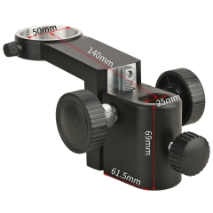 KOPPACE 50mm镜头框直径 显微镜调焦支架 中心距140mm立柱孔径25mm