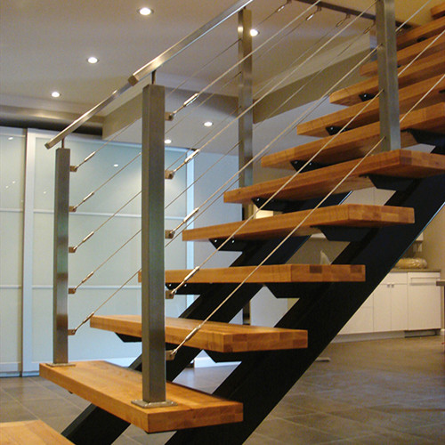 Garde-corps en acier inoxydable pour escaliers