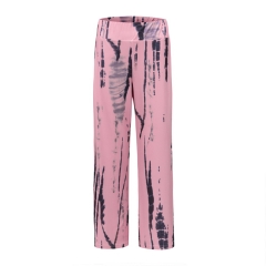 Women's Pants Wide Leg Palazzo Long Ankle Casual Tie Dye