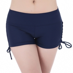 Women's Bikini Bottom Side Tie Swim Shorts Solid Bathing Suit Swimsuit String Board