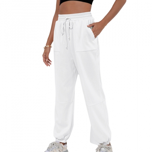 Lu's Chic Women's High Waisted Pants Thermal Sweatpants Baggy Joggers Warm Athletic