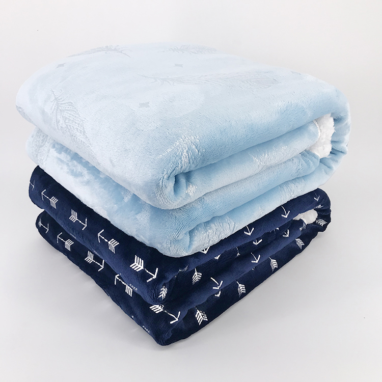 King Size Double ply Weighted blanket Throw sherpa flannel Reversible ...