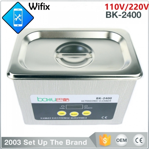 BK-2400 110V/220V 0.8L 35W-50W Ultrasonic Cleaner for iPhone Cleaning