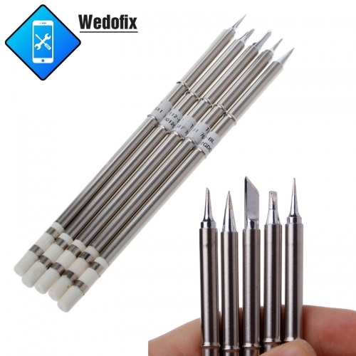 5 Pcs T12 Series Solder Iron Tips for Hakko FX951 BAKON 950D