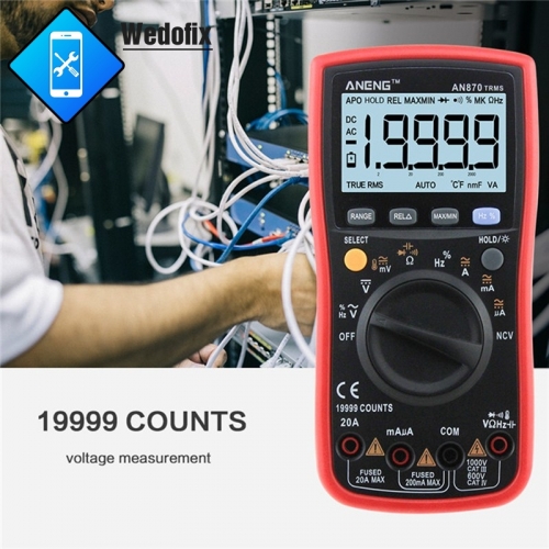 ANENG AN870 High-Precision Multimeter Four-digits Semi-digital Display Electrical Instrument for Mircosolder Repair