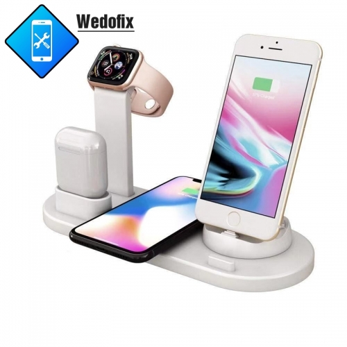 3 in 1 Wireless Charger 10W Stand for Apple iWatch Series and AirPods Fast Charger Station Compatible with iPhone