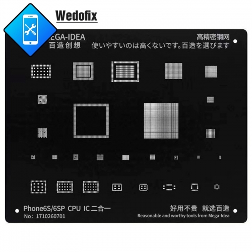 Qianli Mega-idea Black Stencil Phone BGA Reball Stencil Reballing Template for iPhone 6 7 8 X Xr Xs Xsmax 11 11pro/max