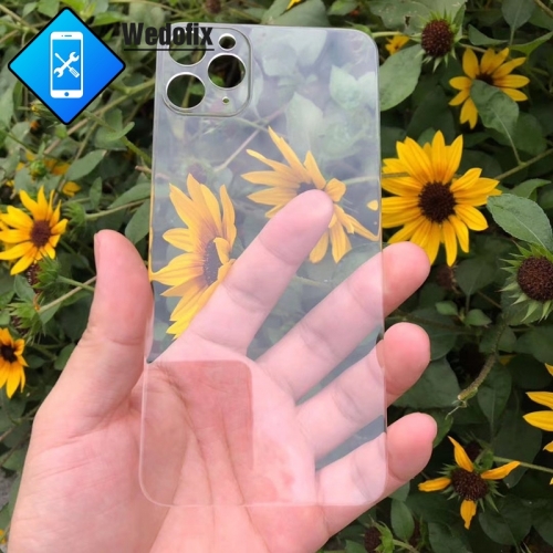 Transparent Back Glass Back Rear Glass without Logo for iPhone 11 11promax 12mini 12 12pro/max