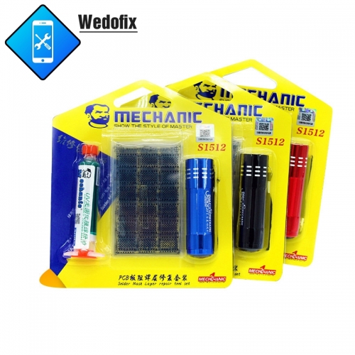 Mechanic UV Glue with Solder Mask BGA Solder Mask Ink Tool Kit for iPhone NAND CPU Middle Frame Repair