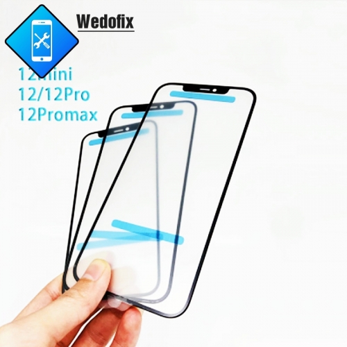 2 in 1 Original Material Front Glass with OCA Replacement Parts for iPhone 12 12mini 12pro 12promax