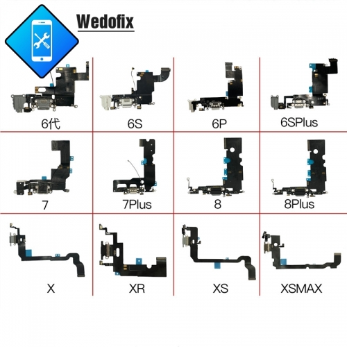  Charging Flex Cable with Charge Connector for iPhone 6 7 8 X Xr Xs Xsmax