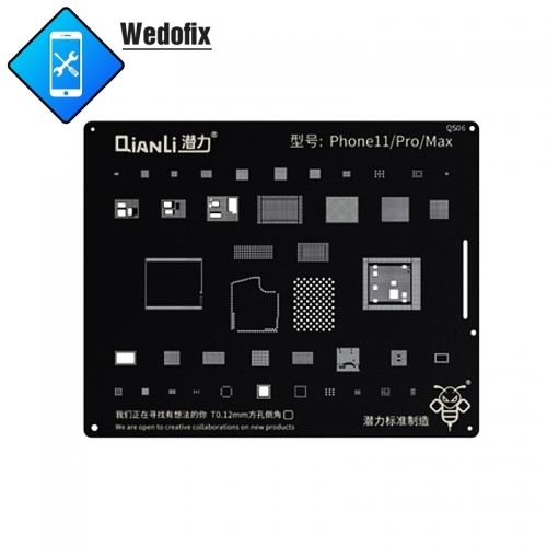 Qianli Toolplus Phone BGA Reballing Stencil IC Stencil Template for iPhone 11 11pro/max 12 mini 12pro/max