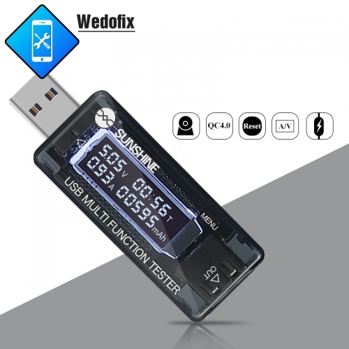 Sunshine QC 4.0 USB Charger Tester Voltage Current Test Tool with Reset Function