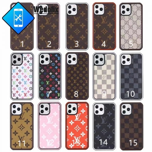 Luxury Phone Protect Case Made in Leather Phone Protective Shell Cover Case for iPhone 12 11 X 8 7