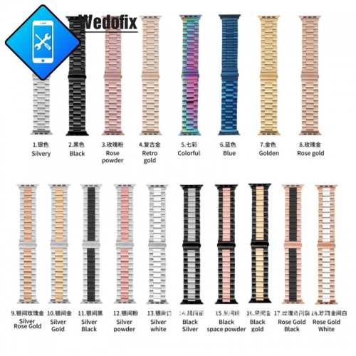 Metal Strap for iWatch Band Stainless Steel Bracelet Wristband for Apple Watch 38mm 40mm 42mm 44mm