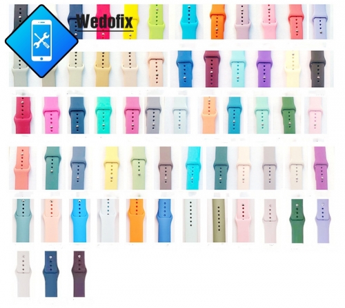 OEM Silicone Watch Wristbands Watch Strap for iWatch 3 4 5 6 7 SE