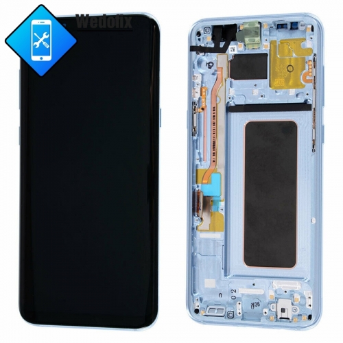 Original OEM Samsung Galaxy S8 Plus OLED Display Touch Screen with Frame