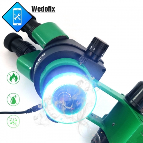 Sunshine Microscope Ring LED Light with Oil-proof Glass 80mm Adjustable Brightness