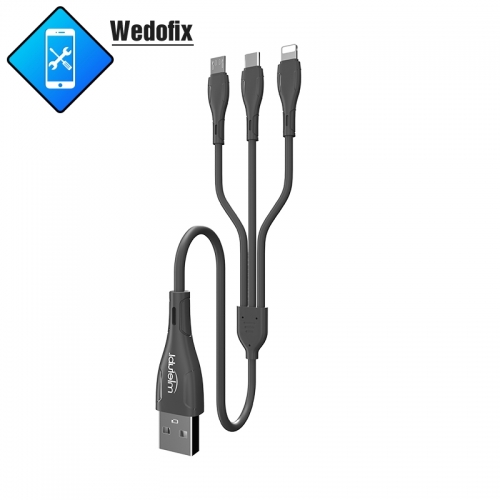 3 in 1 USB Charging Cable Type-C Charging Cord for iPhone Samsung Huawei Xiaomi