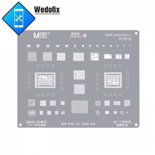 0.12mm BGA Reballing Stencil Template for iPad Air 2020-A14