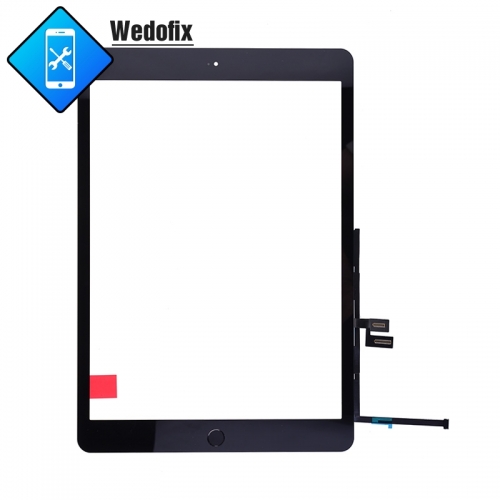 Touch Screen Digitizer with Home button & Flex Cable for iPad 7 2019 - Black