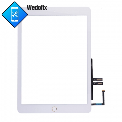 Touch Screen Digitizer with Home Button & Flex Cable for iPad 6 2018 - Gold
