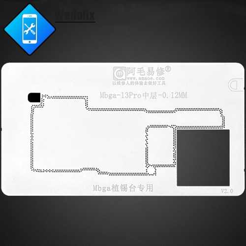 Amao 0.12mm BGA Reballing Stencil Template for iPhone 13pro