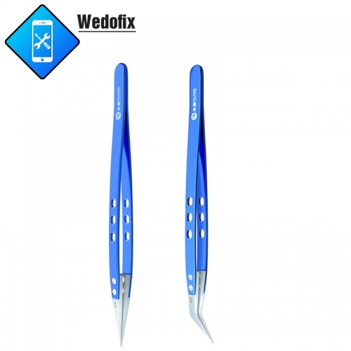 Mijing Pointed Ceramic Tweezers with Stainless Steel Handle for Mobile Phone Repair