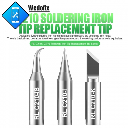 Relife C210 Solder iron Tips Replacement Tip with Ocygen-free Copper for JBC Station