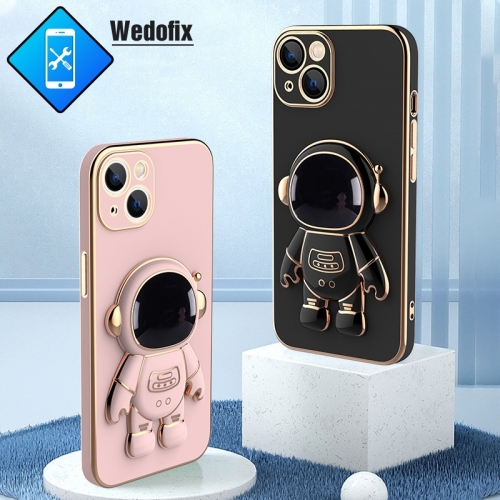 Plating mobile phone case with Astronaut Bracket for iPhone 13 TPU Shockproof Protective Case Compatible with iPhone 12