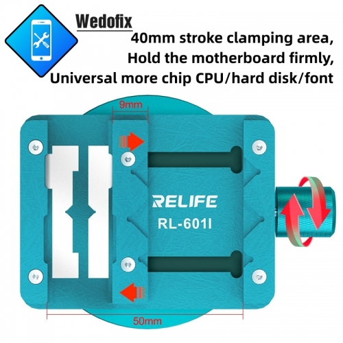 Relife Mini Universal Chip Solder Fixture 360 Degree Rotating Fixed Holder for Microscope Welding Microsoldering Repair 