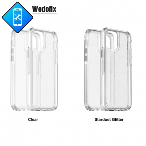 Transparent Black Case Phone Protective Case for iPhone 14 13 12 