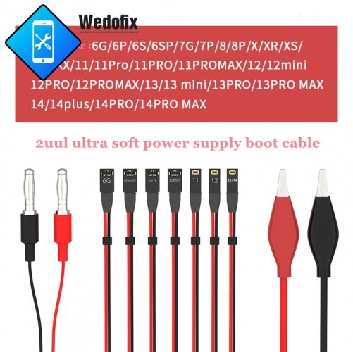 2UUL Ultra Soft Power Supply Boot Cable Power Cord Soft Flex for iPhone 141 13 12promax 11 8 7 6
