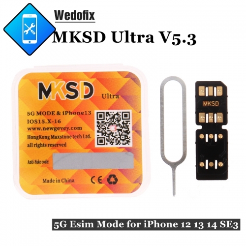 MKSD Ultra Sim QPE Mode Card Unlock Chip 5G for iPhone 14 13 12 11 Xsmax Xr 