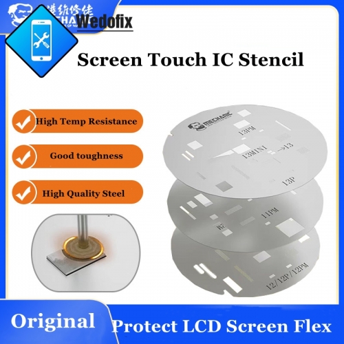 Mechanic UFO Touch Screen IC Stencil Screen Flex Protection Steel Mesh BGA Reball Stencil for iPhone 11 12 13 
