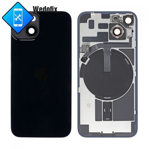 Back Cover Glass Replacement with Back Plate for iPhone 14 