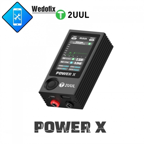 2UUL PW11 Power X High Refresh Digitial Display Ampere-Voltage Meter with Accirate Data Measure for Phone PCB Level Repair 