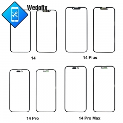 OEM 2 in 1 Glass with OCA for iPhone 14 14plus 14pro 14PM - 1:1