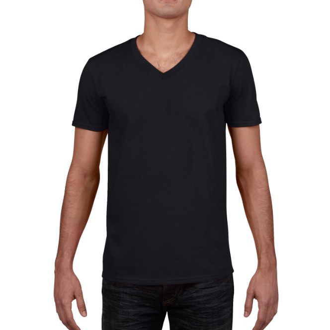 Soft V-neck Cotton T-shirt