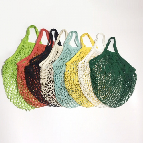 Portable/Reusable/Washable Cotton Mesh String Shopping Handbag Net Tote