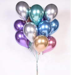 Metal color latex balloon