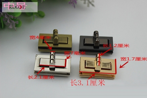 Handbag Rectangle Locks RL-BLK005(Medium)