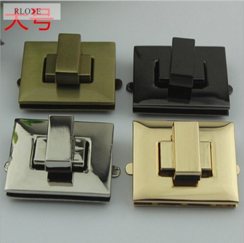 4 Color Square Metal Bag Turn Locks RL-BLK133(Large)