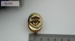 Custom Bag Oval Shape Metal Turn Locks RL-BLK106(Large)