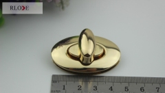 Bag Oval Shape Round Side Metal Turn Locks RL-BLK086(Plus Large)
