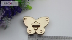 Novelty Design Butterfly shape Metal Twist Lock For Bag RL-BLK062